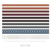Load image into Gallery viewer, VINTAGE WASHI TAPE 10-PIECE SET