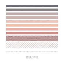 Load image into Gallery viewer, VINTAGE WASHI TAPE 10-PIECE SET