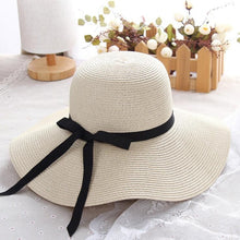 Load image into Gallery viewer, Wide Brim Straw Hat