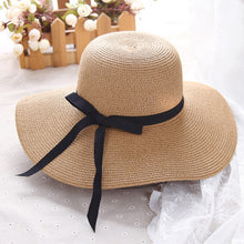 Load image into Gallery viewer, Wide Brim Straw Hat