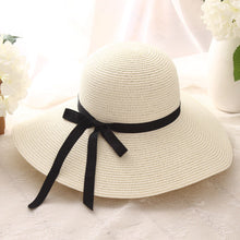 Load image into Gallery viewer, Wide Brim Straw Hat