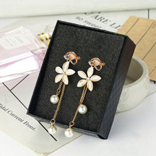 Load image into Gallery viewer, Petal Acrylic Tassel Clip-on Earrings