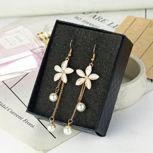Load image into Gallery viewer, Petal Acrylic Tassel Clip-on Earrings