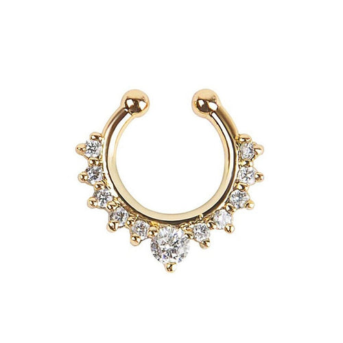 Crystal Cuff Nose Ring