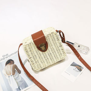 Round Straw Bag Handbag