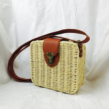 Load image into Gallery viewer, Round Straw Bag Handbag