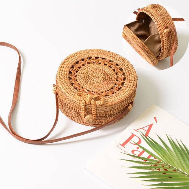 Round Straw Bag Handbag