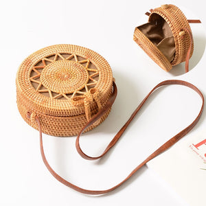 Round Straw Bag Handbag