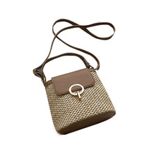 Load image into Gallery viewer, Straw Hand Woven Handbag